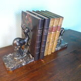 Book greenhouse in marble and bronze patinated regulator - Art Deco - 1920/40