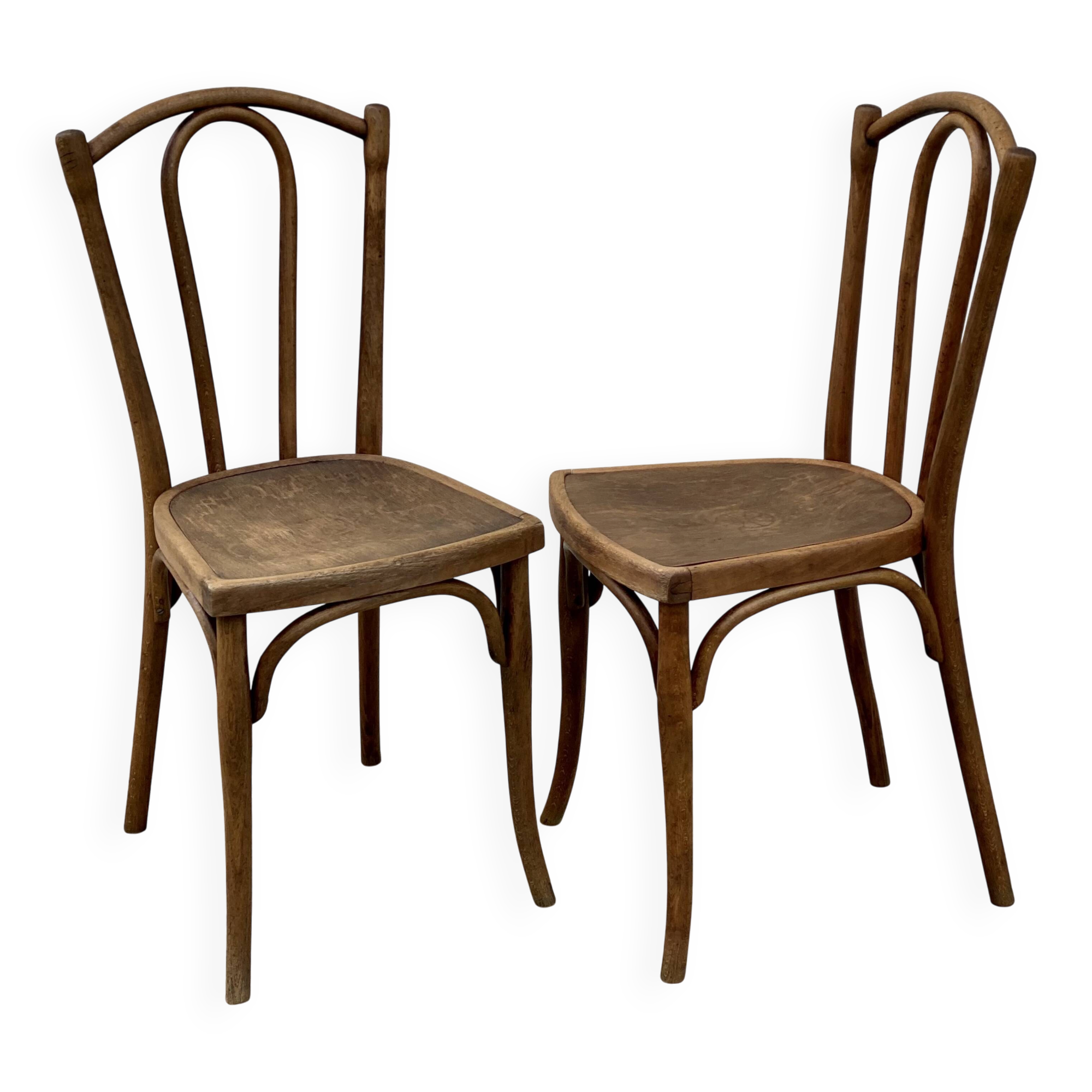 Paire de chaises bistrot thonet vintage 1900