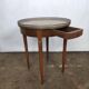 Table bouillotte style Louis XVI marbre