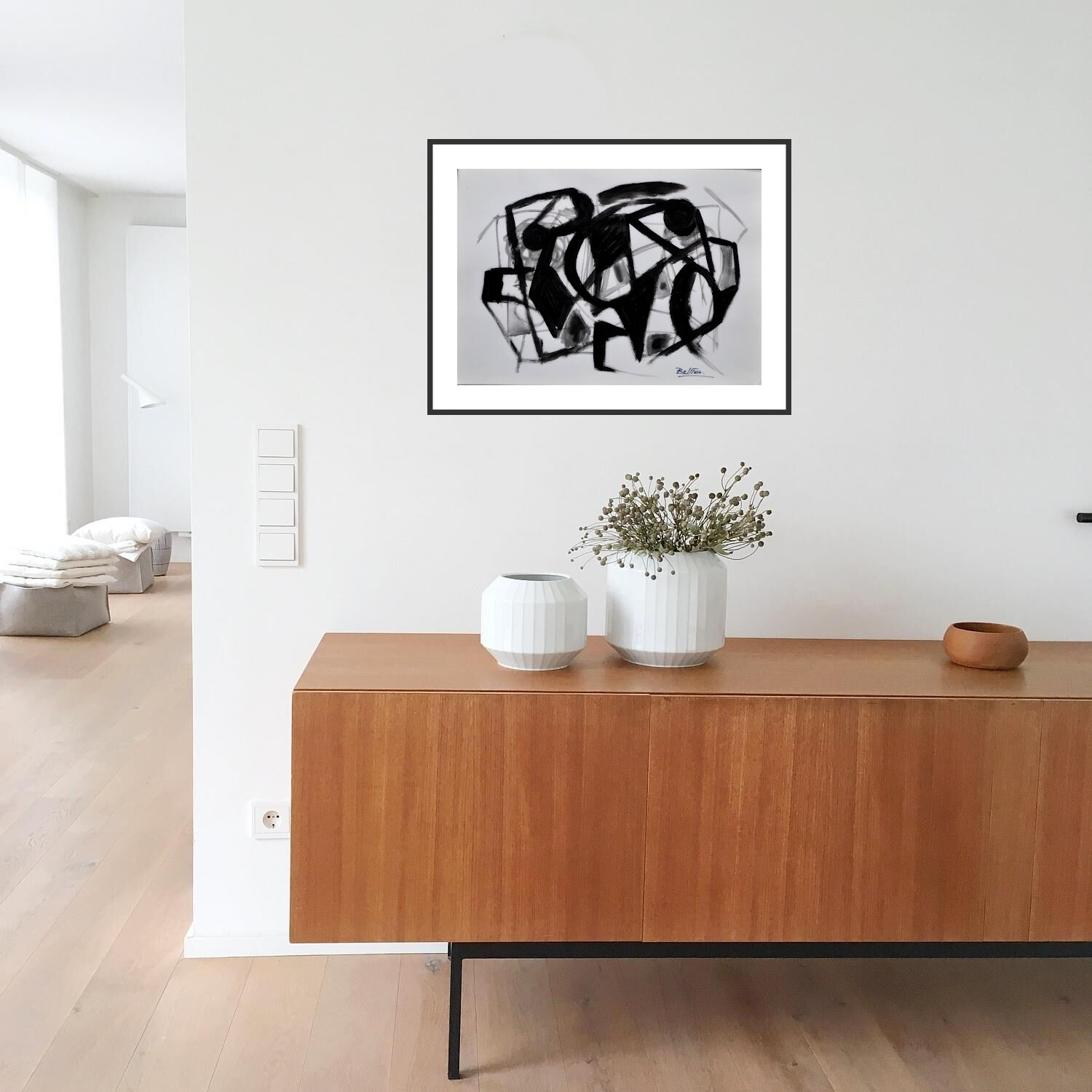 Black and white abstraction