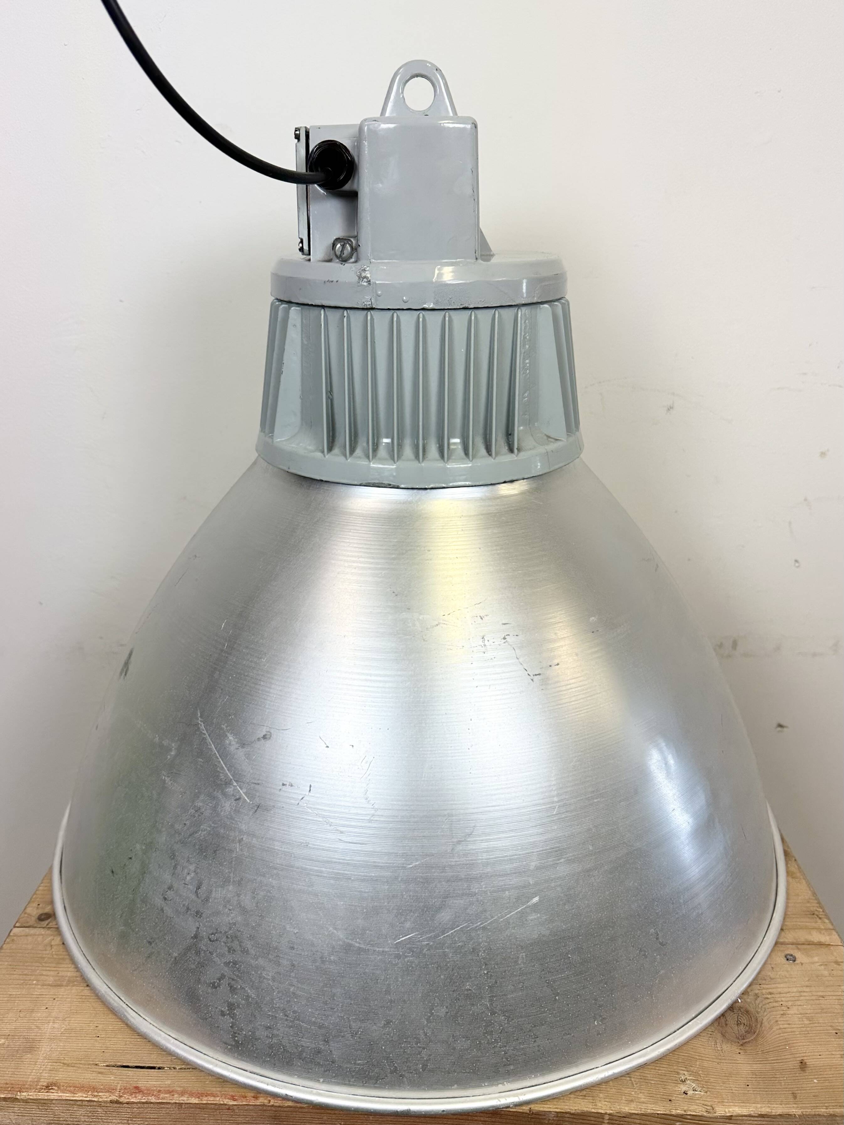 Large Industrial Aluminium Pendant Light from Elektrosvit, 1960s