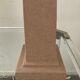 Pair of vintage terracota ceramic column lamps