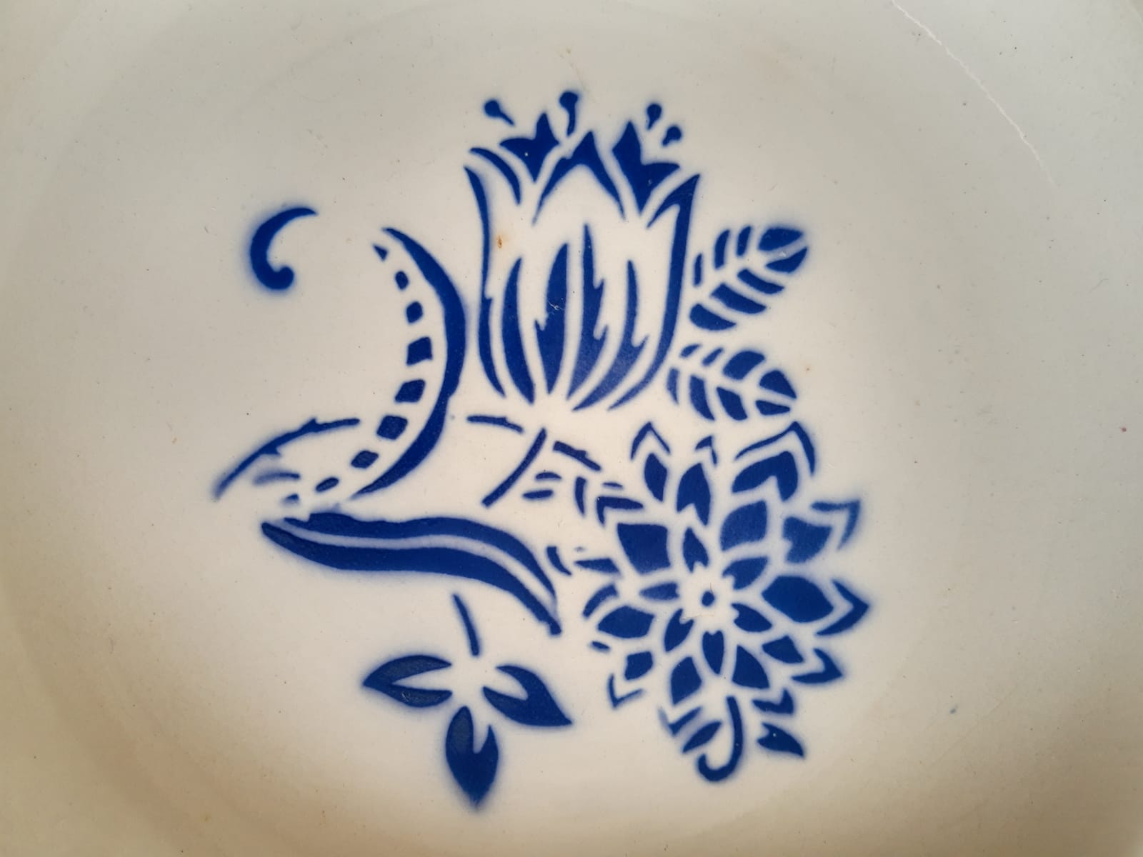 Set of two hollow plates Sarreguemines Canebiere vintage