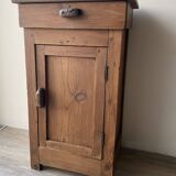 Rustic antique bedside table - peasant piece