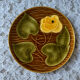 Set of 6 vintage Sarreguemines barbotine dessert plates