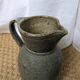 Blue glazed stoneware pitcher