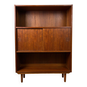 Double bibliothèque buffet scandinave vintage en teck, années 60