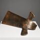Sculptural bookends in bronze, 1986