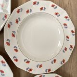 Set of 6 Porcelor Ceranord earthenware soup plates