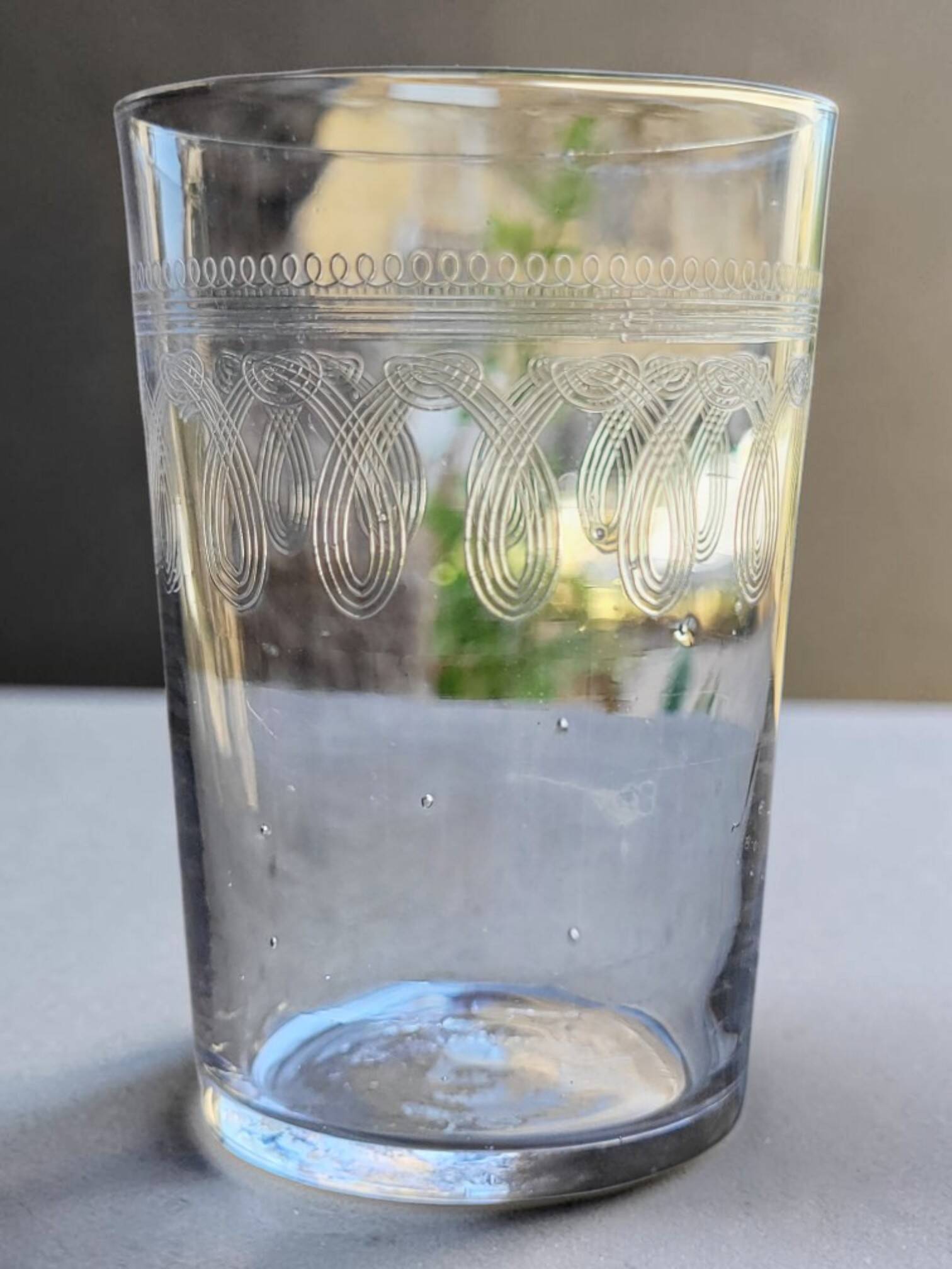 6 water tumblers