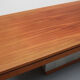 1970s space age coffeetable in walnut and metal