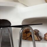 Stainless steel and glass desk