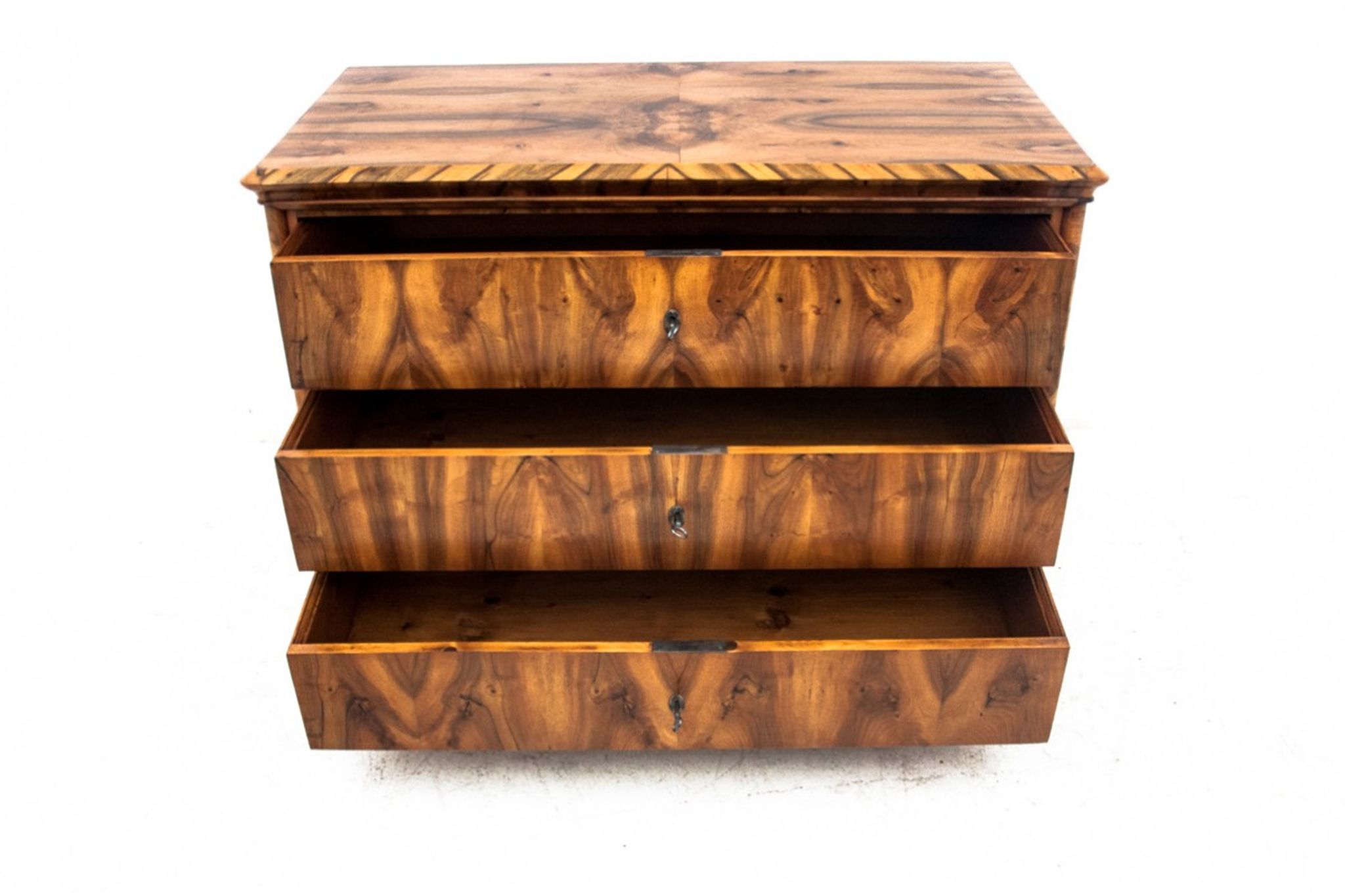 Antique chest of drawers, northern europe, around 1850, after renovation
