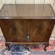 Buffet chippendale en acajou des années 1950 avec dessus verre