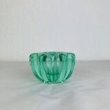 Green glass vase by Pierre D'Avesn, art deco pocket tray