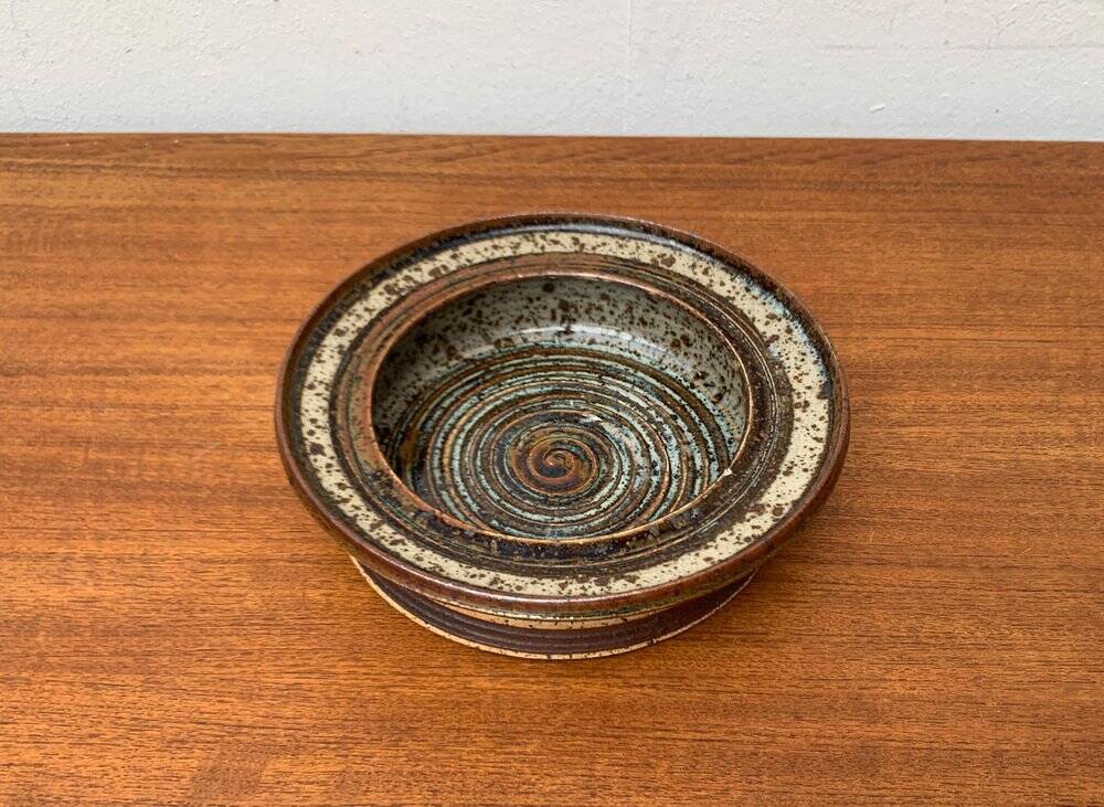 Danish studio pottery bowl from the mid-century by Erik Askholm, 1960s