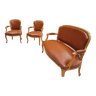 set of two armchairs and a bench