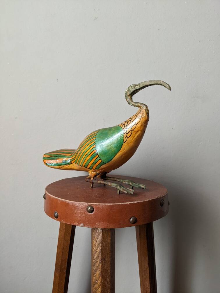 Ibis Egyptian art handcrafted countryside decoration sculpture