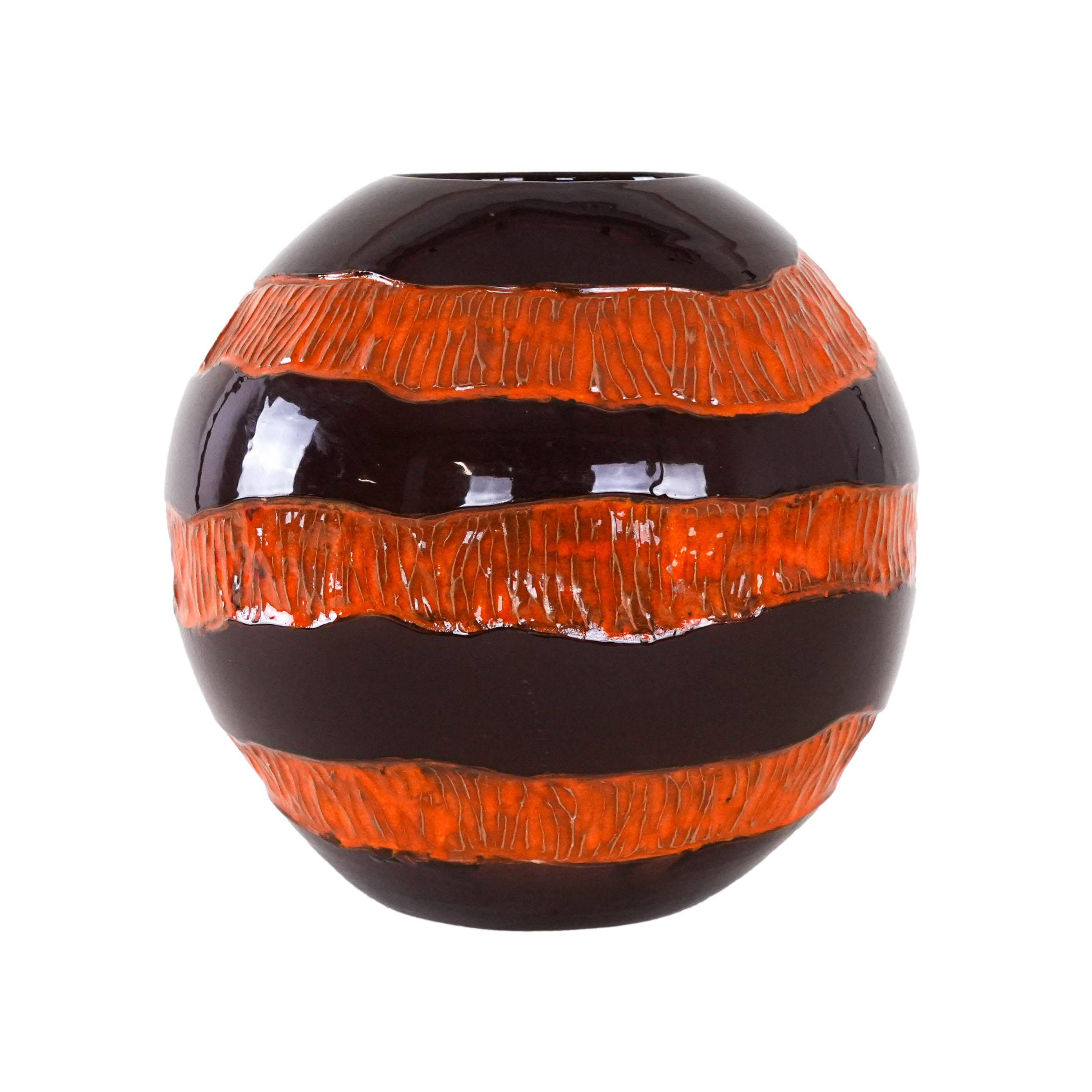 Ceramic vase, Italian design, 1960s, made in Italy