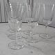 Lot de 6 verres à vin gravés années 30