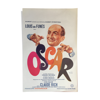 Cinema poster "Oscar" Louis De Funes 37x55cm 1967