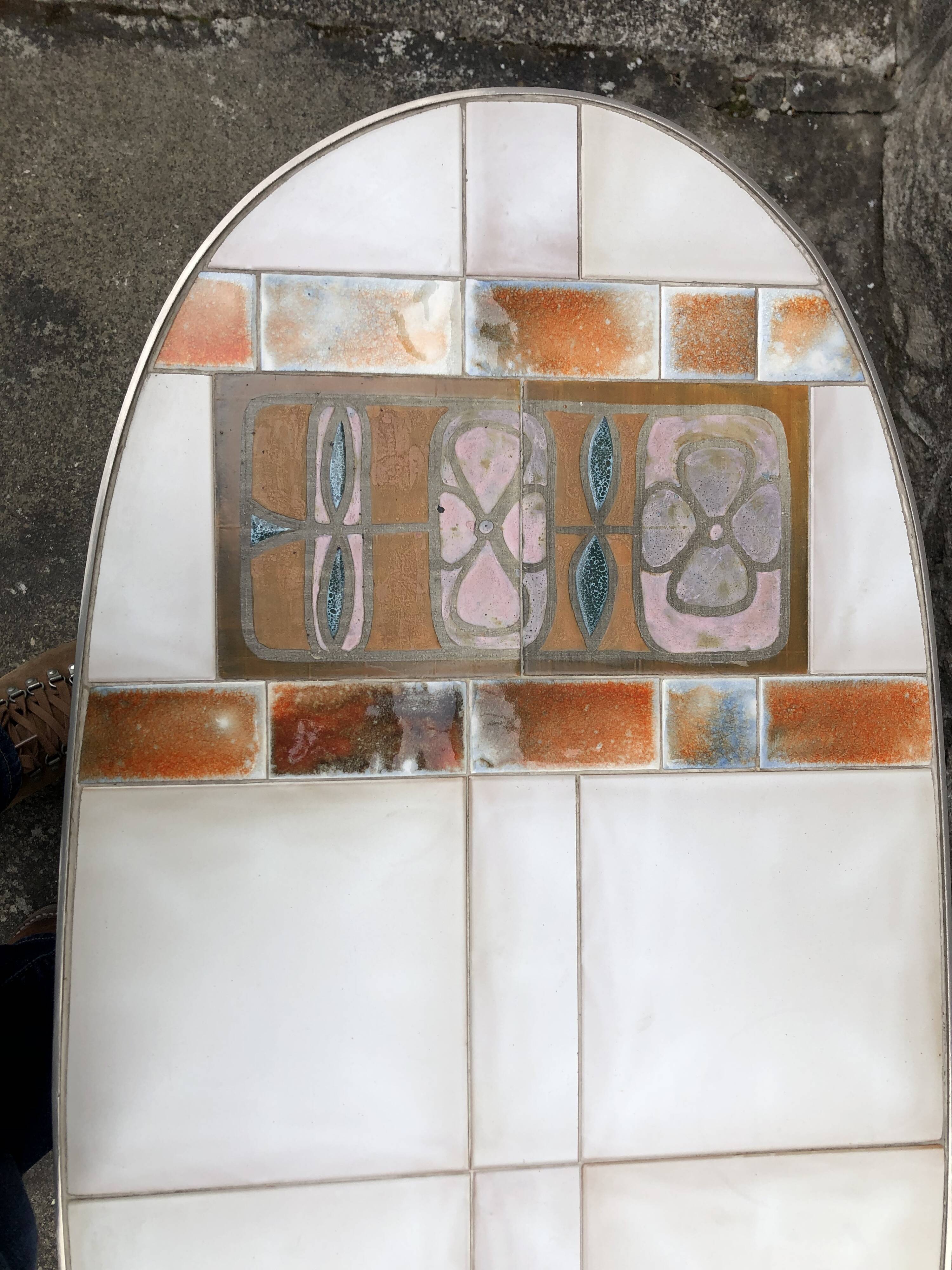 Ceramic coffee table by Jean Gregorieff