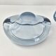 Set of 7 vintage Akva ashtrays by Per Lükten for Holmegaard 1950.