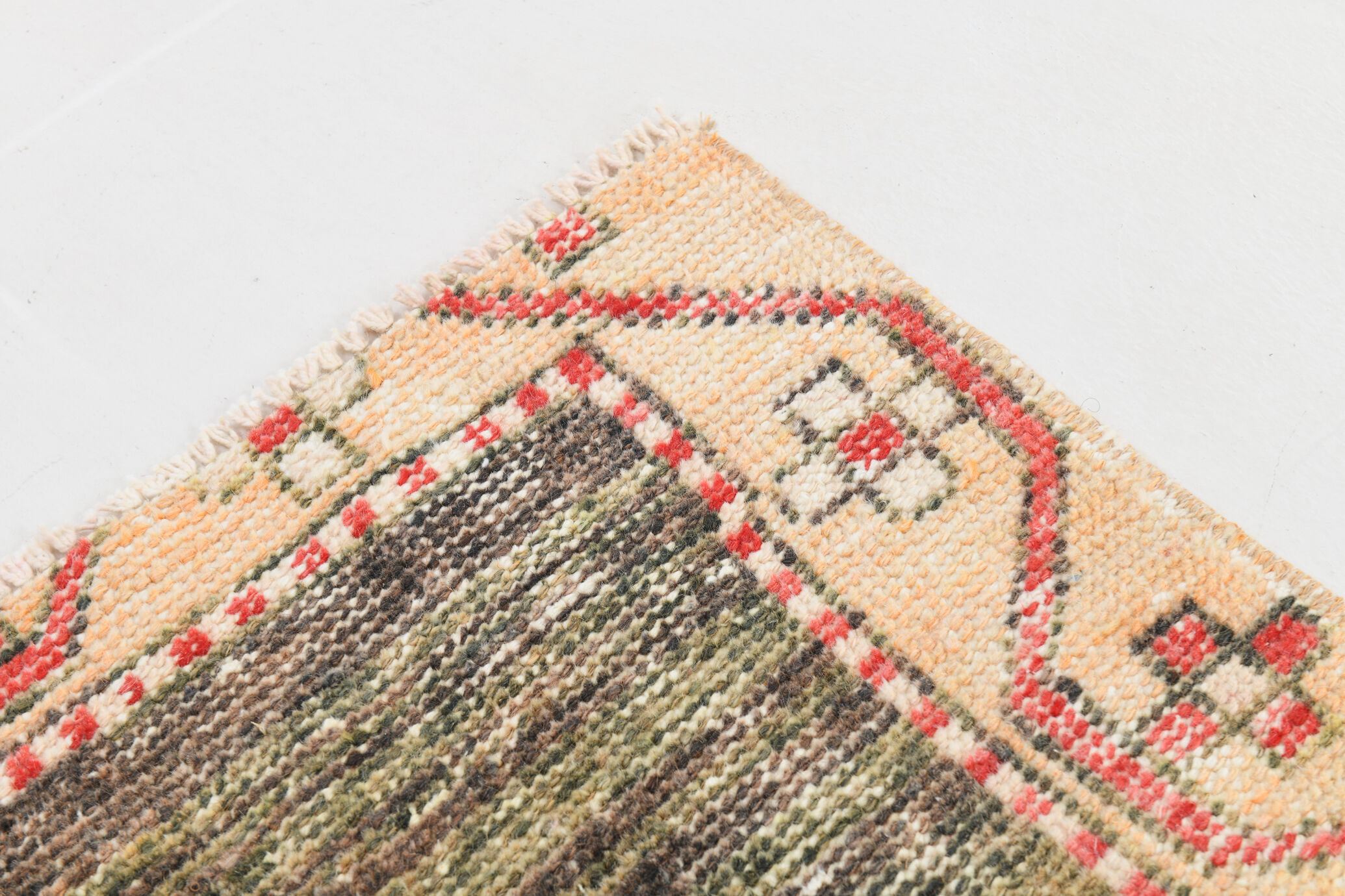 3x10 oriental geometric vintage runner rug,102x323cm