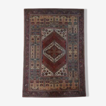 Colorful vintage rug in 100% pure virgin wool 290 x 200 cm