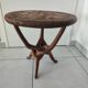 Vintage African gueridon – sculpted tripod base in solid wood
