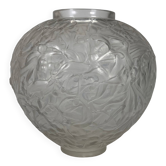 René Lalique (1860-1940) Vase Model "mistletoe" in Glass 1920 Art Nouveau