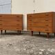 Pair of Scandinavian teak chests of drawers 1960