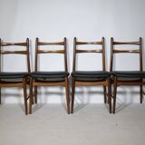Teak Dining Chairs, Design by Georg Leowald for Wilkhahn, Set of 4, 1960s