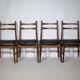 Teak Dining Chairs, Design by Georg Leowald for Wilkhahn, Set of 4, 1960s