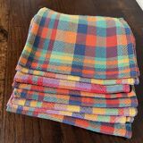 Set of 8 madras cotton napkins