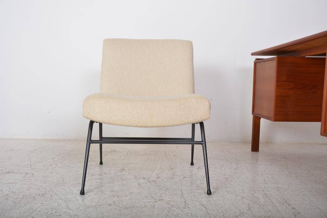 Vintage beige fireside chair