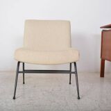 Vintage beige fireside chair