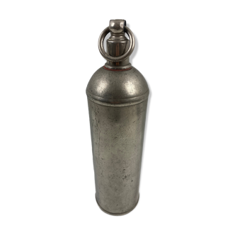 Old galvanized metal kettle