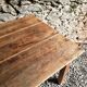 Antique French oak dining table, early 1900s - large farmhouse table for 12 people