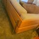 Habitat striped wood and metal sofa