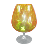 Vase vert en forme de verre à cognac vintage 70'