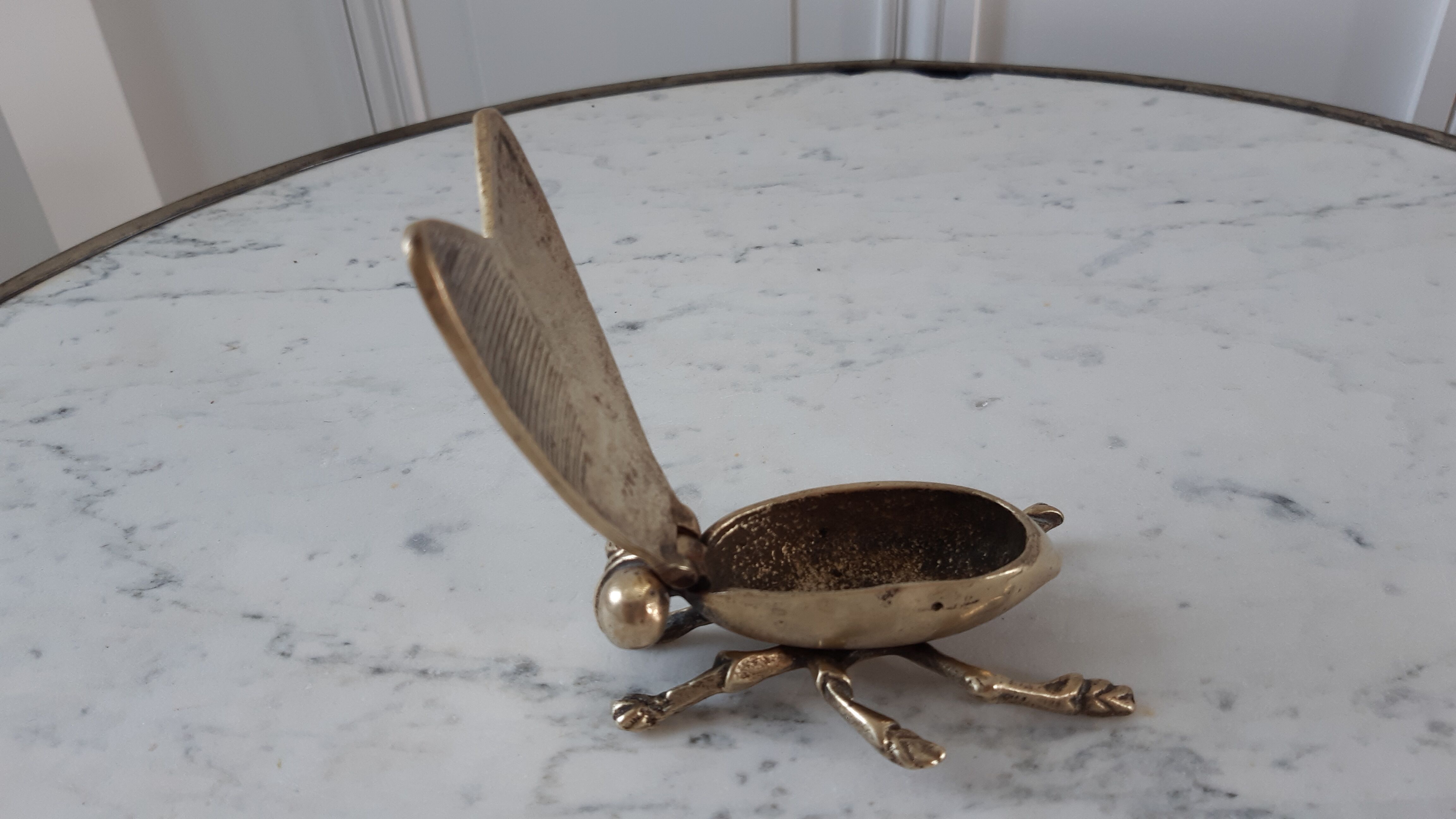 Brass fly ashtray 50s