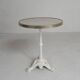Bistro table with cast iron legs and marble top, 1920s.