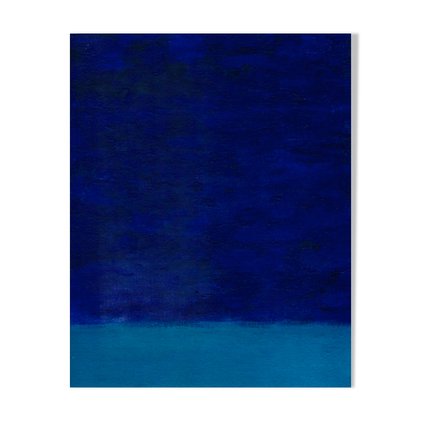 Small blue table
