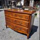 Curved commode in Louis XV style made of cherry wood.