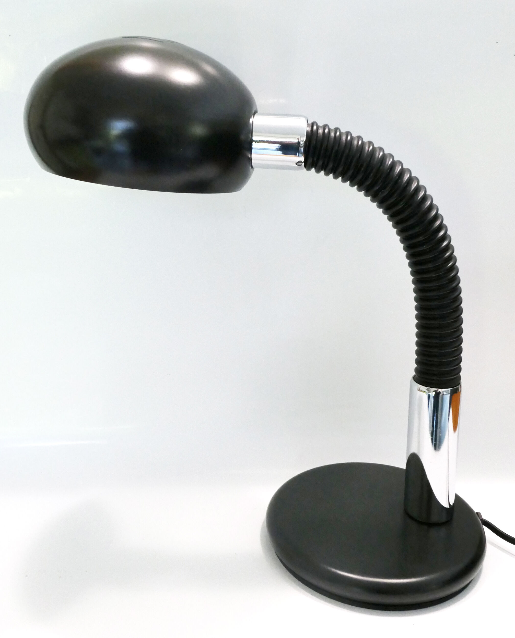 Table lamp or desk gamma lux italy black and chrome