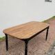 Louis Philippe style oval patinated bistro farm table - 1m90