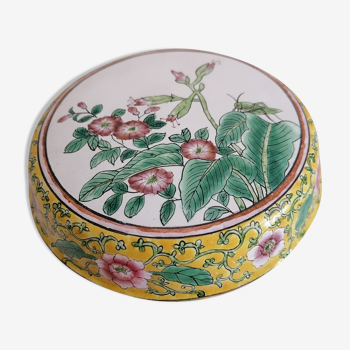 Old Chinese enamelled copper box.