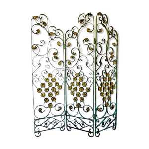 Paravent, Art Deco en fer forgé
