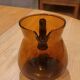Pichet / carafe en verre ambré